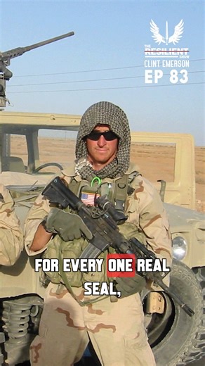 631K views · 8.7K reactions | Former Navy SEAL Clint Emerson was inspired by a fake SEAL — but went on to become the real deal. He shares his story and how SEAL training has completely evolved  Then vs now  Premiering NOW on YouTube  #ClintEmerson #NavySEAL #SEALTraining #Military #Inspiration | The Resilient Show | Facebook