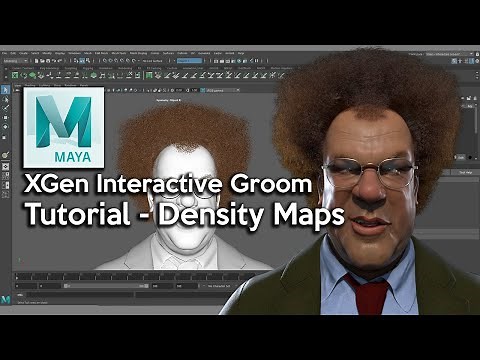 Maya XGen Interactive Groom Tutorial - Density Maps