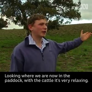 Meet farmer Daniel Lutz. He drove 3 hours to meet his role model, autism advocate Temple Grandin. Read more >> http://bit.ly/autismfarmer | ABC Eyre Peninsula