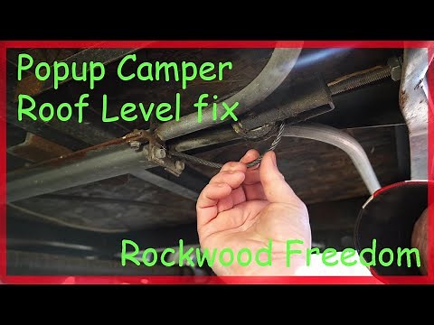 Popup Camper lift fix for uneven roof, Rockwood Freedom