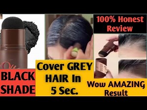 Cover white hair with stick, Hairline Powder Review black shade, Reverse grey hair with powder stick