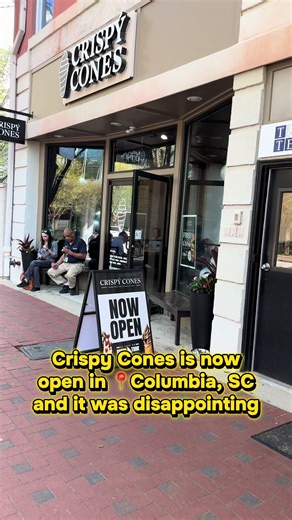 This place did not live up to the hype for me and I was pretty disappointed. The ice cream was your basic soft serve with some toppings, and what I thought would be the star of the show (the cones) were not all that great. They did not have much flavor, and one still had raw dough 🥴 I am sure they have some things to work through being newly open, but I will not be in a rush to go back. Have you been yet? Let me know what you thought! #columbiasc #columbia #foodie #review