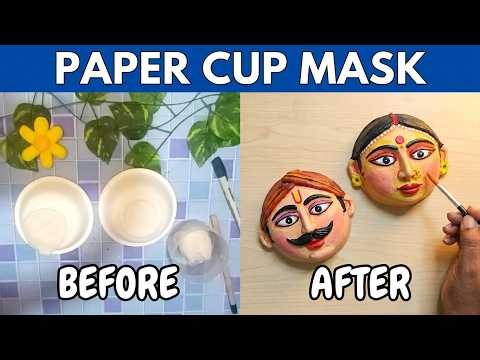 🎭 DIY Paper Plate Mask | Easy Recycled Craft Tutorial | Fun DIY for Kids & Beginners