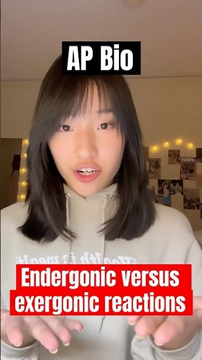 AP Bio Unit 3, Part 7: Endergonic VS Exergonic Reactions⚡️#foryoupage #foryou #biology #apbio #fyp