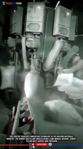 Innovation Cement Bag Filling with technology Semi-Manual Servo-Auger Machine #tech