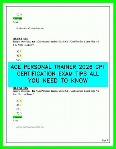 ACE PERSONAL TRAINER 2026 CPT CERTIFICATION EXAM TIPS ALL YOU NEED TO KNOW | 2026 STUDY GUIDE NOW
