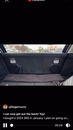 4Runner Lifestyle on Instagram: "From Reddit (r/4Runner) actually a really interesting idea, for those with dogs, maybe not the best thing? But… for those who car camp inside the back, would you be interested in something like this? We have an in house engineer now who’s a creative and design genius so let us know what you’ve always wanted for your 4Runner that doesn’t exist yet! Let us know ⬇️ Owner - @ u/imgarruzzo (Reddit)"
