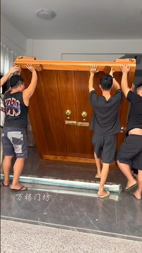 Solid Wood Doors by Old Craftsmen | Mortise & Tenon Craft, Brass Decoration, and Real Wood Texture