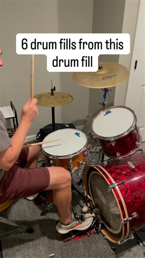 Basic drum pattern to make creative drum fills #drums #drumnotation #drumming #drumfills #drummer