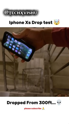 What will happen if iPhone XS falls from 300 feet?💀 #iphone #iphonexs #freefire #tech #shortfeed