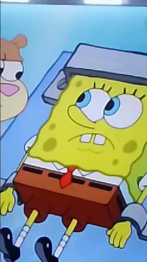 Ah, Sandy is tickling SpongeBob and he's laughing so adorable 🤗🤗🤗