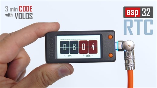 3分钟代码与Volos：ESP32 RTC，简易互联网时钟（第4集）