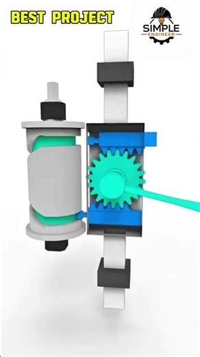 Best Mechanical Project 🔥 Gear & Cam Mechanism Explained | Simple Engineer #Shorts