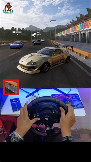 1500Hp Toyota Supra Mk4:🤯 0-240 mph🚀 Thrill at 16,000 RPM🔥 #shorts #fh5 #racing #supramk4