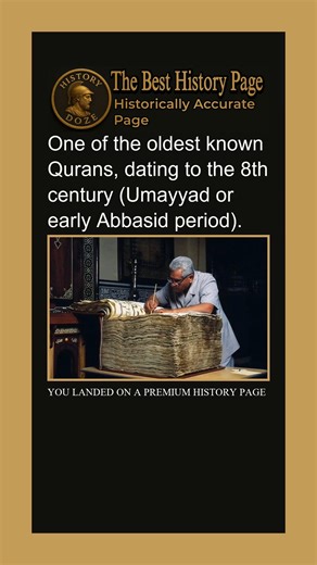 Among the world’s oldest surviving Qurans are manuscripts dating back to the 8th century CE, from the Umayyad or early Abbasid period. These sacred texts were written in early Kufic script, characterized by angular, geometric letters and sparse diacritical marks. Fragments like these have been found in regions such as Iraq, Syria, and North Africa, often penned on parchment made from animal skin. Each manuscript reflects the meticulous craftsmanship and deep reverence with which early Muslims pr