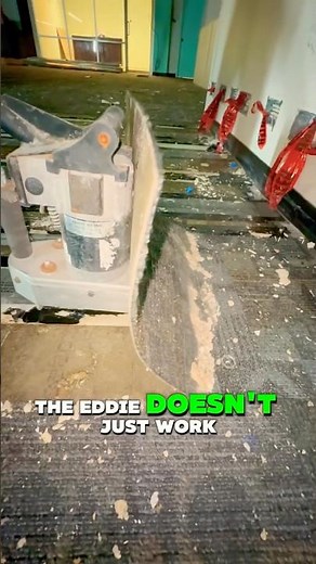 This floor scraper is actually fun to use! #renovation #construction #demolition #tools #remodelling