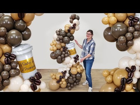 Coffee Balloon Garland Column | Beginner Friendly Tutorial