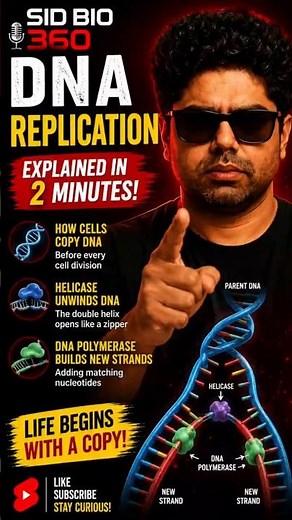 DNA Replication Explained in 2 Minutes🔥🔥