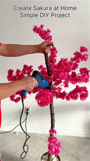Making a Beautiful Sakura Tree 🌸 DIY Home Decor