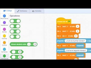 Scratch sumar dos números