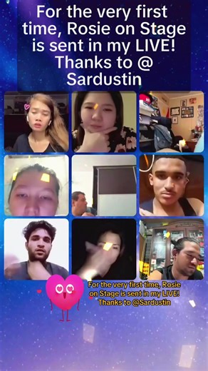 I appreciated it so much! Thank you, Sardustin! It was the first time I saw this Gift in my LIVE.@Sardustin #tiktoklive #livehighlights #livegift #rosieonstage ❤️❤️❤️