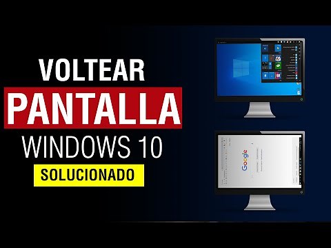 Como girar / voltear la pantalla al reves de la computadora pc o laptop Windows 10 2025