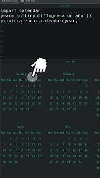 Complete One-Year Calendar in One Line in #Python! #programming #devs