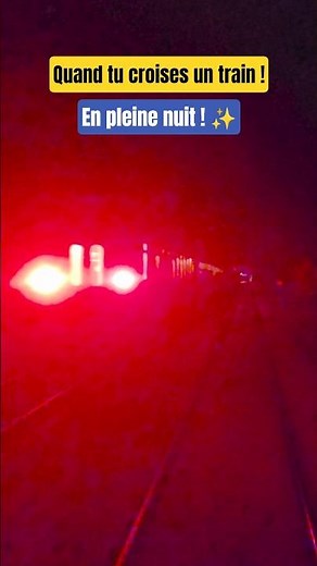 TU CROISES UN TRAIN EN PLEINE NUIT ! Ambiance garantie ! 😌🥰 #train #railway #sound #ambiance #night