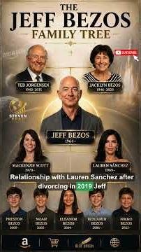 The Jeff Bezos Family Tree Explained 👨‍👩‍👧‍👦🚀 | From Parents to Children #stevenpham