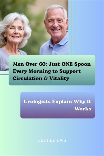 After 60, many men notice weaker circulation, slower response, and reduced confidence — especially in the lower body. Most believe this is unavoidable aging. Urologists say otherwise. In many cases, the real issue is poor circulation, inflammation, and vessel stiffness — not age itself. And surprisingly, one simple morning habit using a single spoon of a natural food can help support blood flow when used correctly. This is not a miracle cure. It’s a circulation-support habit that many older men 