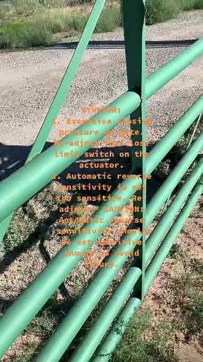 Troubleshooting an Apollo 1500 Automatic Gate Opener For Sales and to Purchase Replacement Nice Apollo Parts Call:(888) 378-1016 SYMPTOM: Gate opens OK but after closing, opens back up. 1. Excessive closing pressure on gate. Re-adjust the close limit switch on the actuator. 2. Automatic reverse sensitivity is set too sensitive. Re-adjust - CAUTION: Automatic reverse sensitivity should be set sensitive enough to avoid injury. 3. Gate is mechanically binding. Disconnect actuator from gate and elim