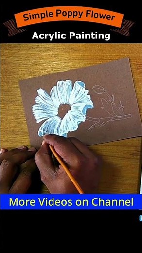 Painting a Simple Poppy Flower