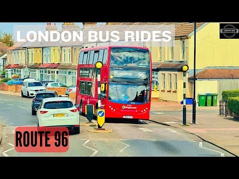 Exploring London's Scenic 96 Bus Route: Woolwich to Bluewater on a Sunny Day 🚍🌞
