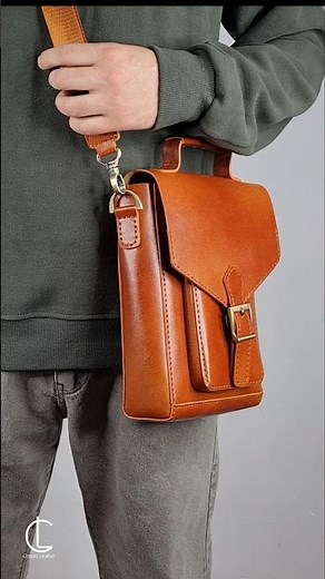 Pattern download _ Leather Crossbody Bag✌️Tutorial video⭕️ARIYA⭕️آموزش و الگوی کیف چرم