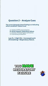 NCLEX RF Formula: Low 02, High CO2, Increased work of breathing = Respiratory Failure!
