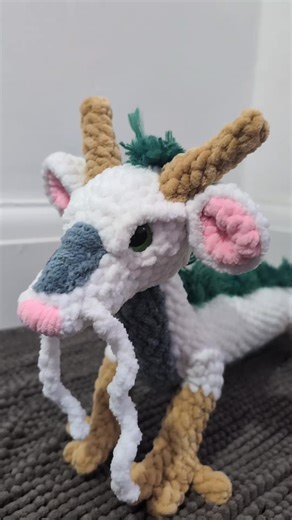 Explore Haku from Spirited Away in Crochet Art