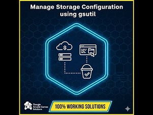 🔥 Manage Storage Configuration using gsutil #googlearcade #googlecloud #freeswag #coding #ai #course