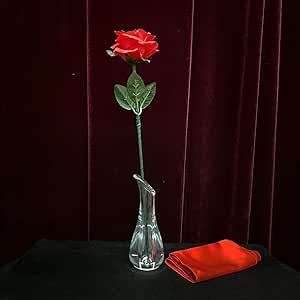 SUMAG Floating and Color Changing Rose Magic Tricks Flower Floats Changes Color Magic Stage Illusions Gimmicks Mentalism Props