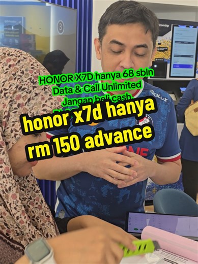 HONOR X7D Offer: Unlimited Data & Calls for RM 150