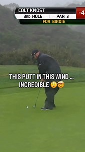 An unlikely birdie for Colt Knost at the 2016 @farmersinsopen 🌬️⛳️ | Golf on CBS