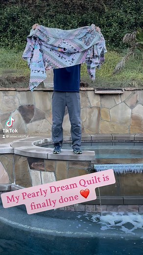 🌟 **Pearly Dream Quilt is Complete!** 🌟 After countless early mornings and probably a few too many cups of coffee, I’m beyond thrilled to finally say my Pearly Dream Quilt is DONE! 🎉💖 and I couldn’t be happier with how it turned out. You can find this beautiful pattern in Kaffe’s newest book, *Quilts on an English Farm*, and guess what? You can grab the full quilt pack in our store too! 🌾✨ #kaffefassett #quiltingcommunity SewColorful #QuiltGoals #KaffeFassett #QuiltAddict #HandmadeWithLove 
