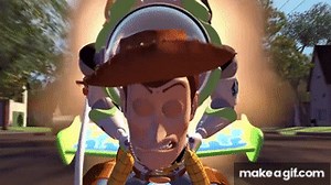 Buzz and Woody Rocket 🚀 | Toy Story | Disney Channel UK on Make a GIF