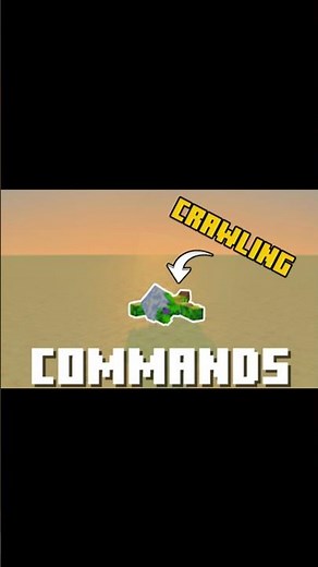 Custom CRAWLING With Commands 🤯 #command #minecraft #mcpe #commandblock
