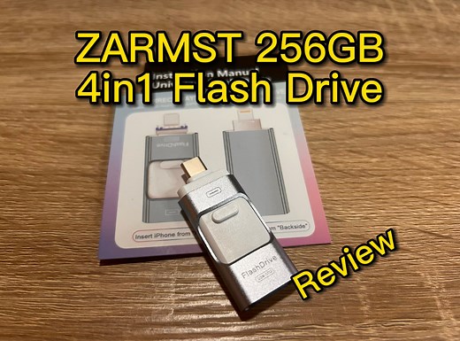 Watch ZARMST 4 in 1 USB Flash Drive, Free Up Memory On Your iPhone on Amazon Live