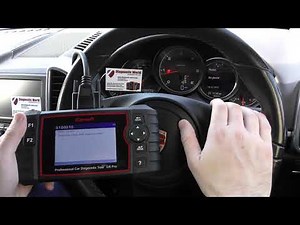 Porsche Cayenne Airbag Light Turn Off Reset iCarsoft CR Pro Code Reader Scan Tool