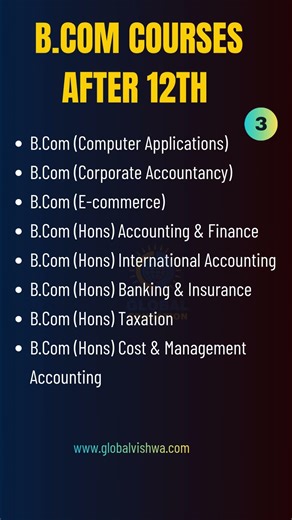 B.Com Courses List After 12th | All B.Com Specializations Explained 3 (2026 Guide)