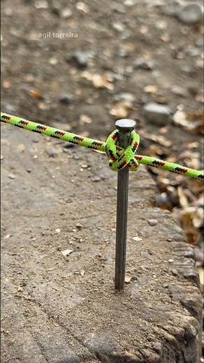 Nail knot: Simple tie with high durability