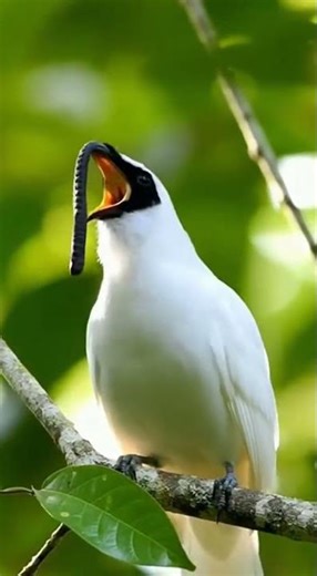 White Bellbird Calling in the Rainforest | The Loudest Bird on Earth #birds #birdsong #wildlife