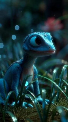 This Cute Creature Feels… Unsettling 😨🦎 3D Horror #shorts