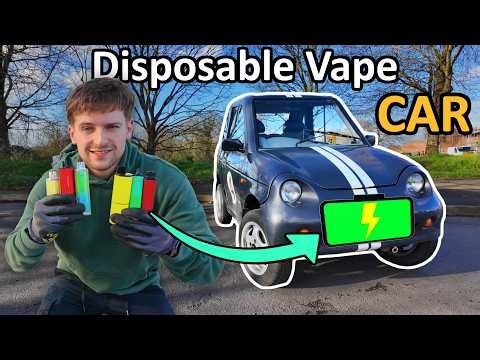 I Powered a Car using 500 Disposable Vape Batteries